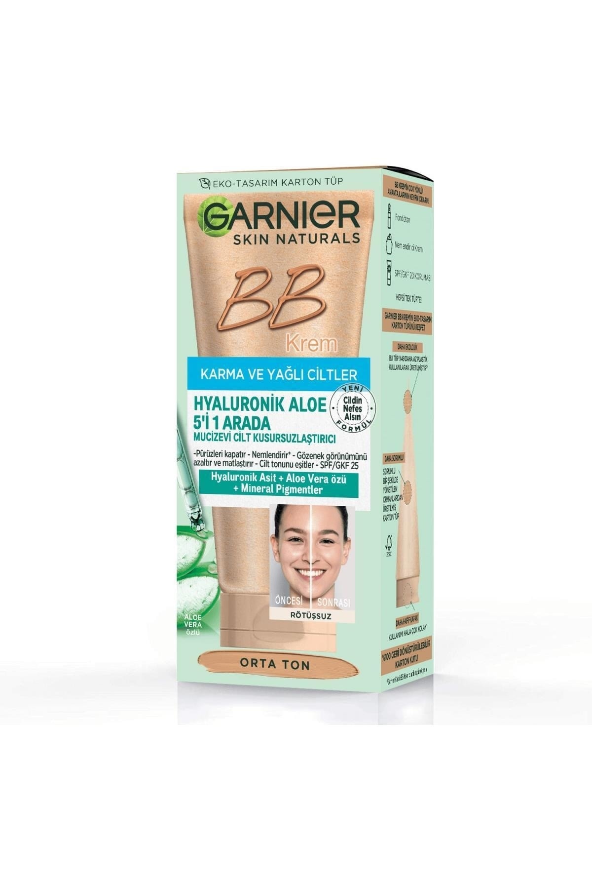 Garnier Hyaluronik Aloe Oil Free Bb Krem - Orta Ton