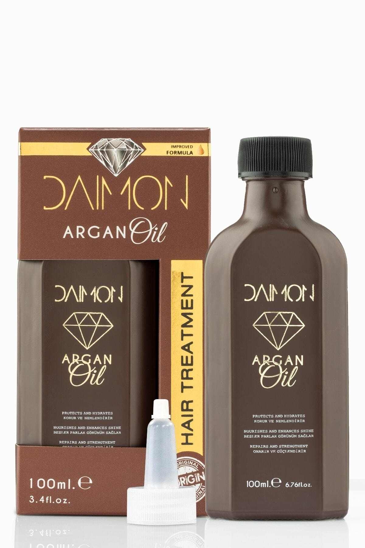 DAIMON Premium Yavaş Uzayan ve Aşırı Yıpranmış Saçlar İçin Özel Formüllü Argan Bakım Yağı 100 ML