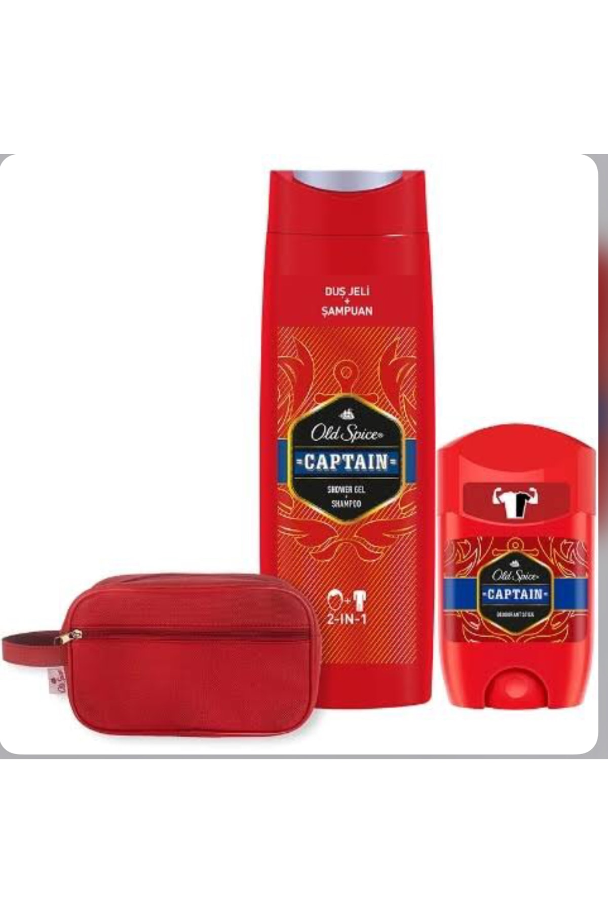 Old Spice Captain Duş Jeli+şampuan Ve Deodorant Stick