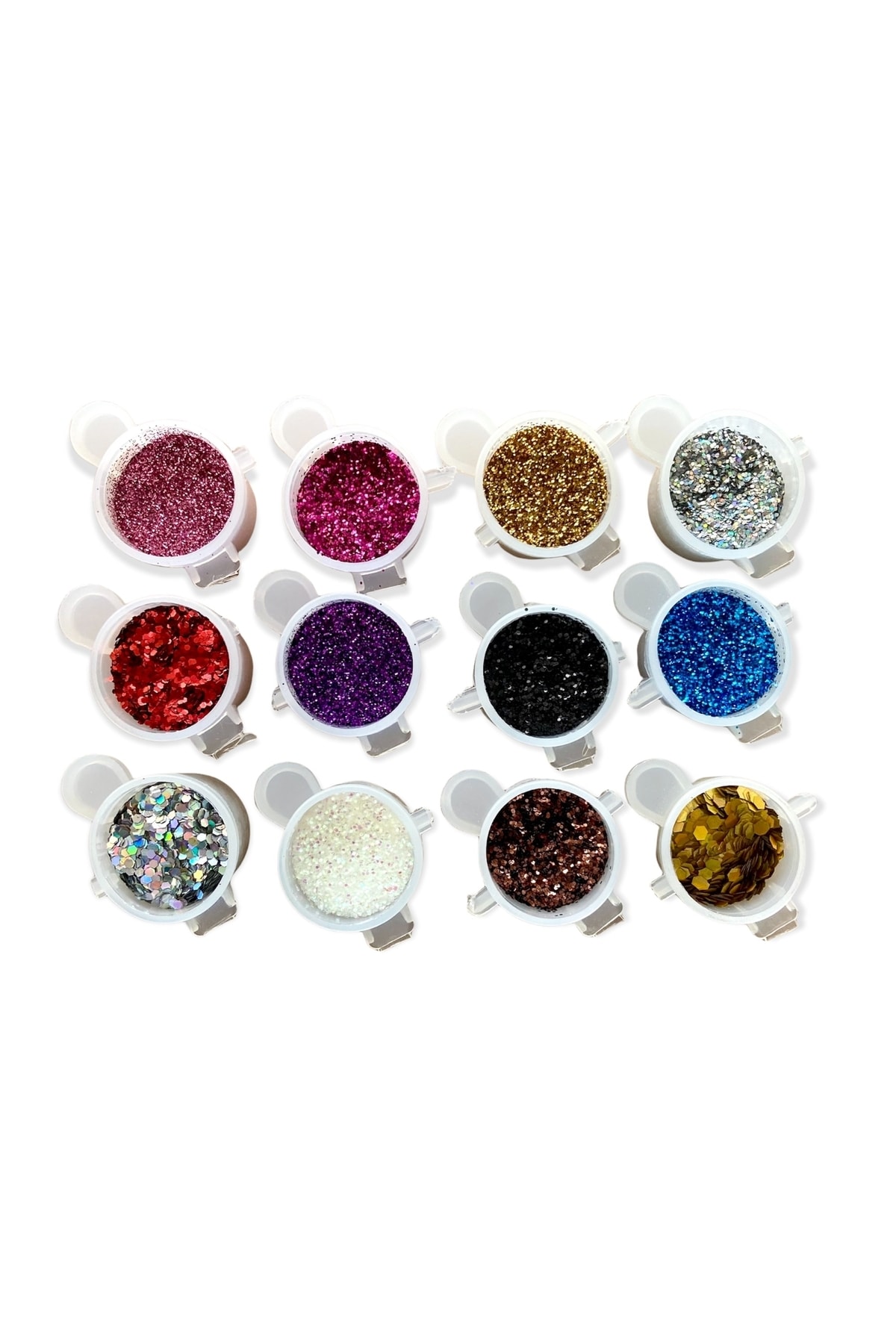 epoksi kalıp cank 12 Adet Kalıcı Oje Seti Sim Glitter Tırnak Sim & Glitter/ Mum Simi/ Beton Sim/ Süs Sim & Tırnak Sim