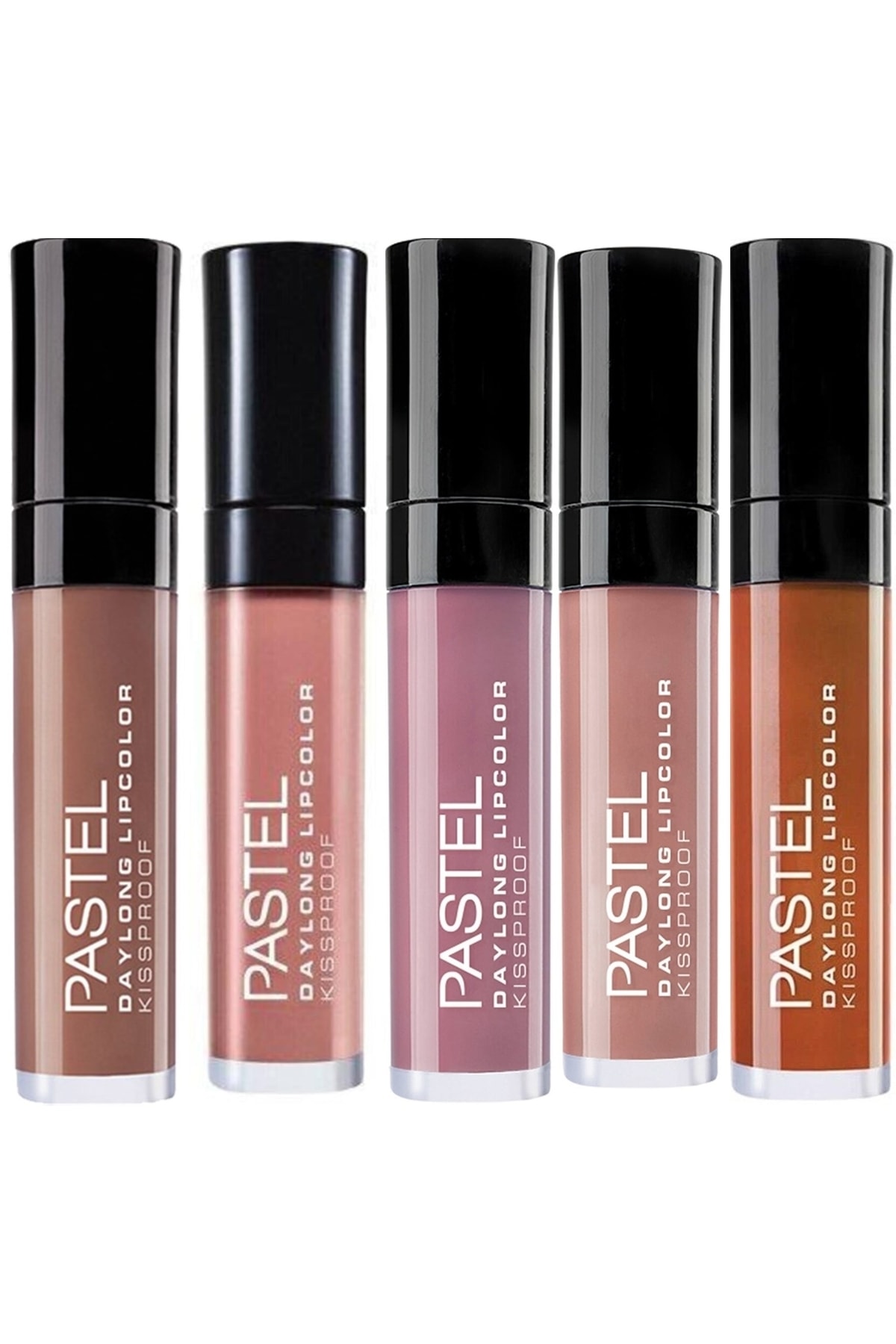 Pastel Mat Likit Ruj Daylong Lipcolor Kissproof Süper 5 Li Set