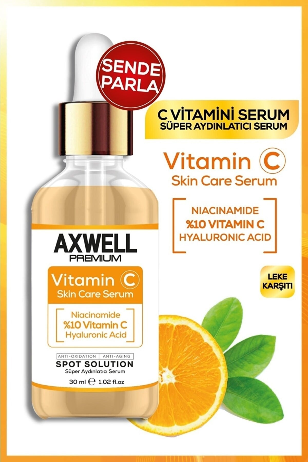 AXWELL PREMIUM C Vitamini Süper Aydınlatıcı Serum 30 Ml