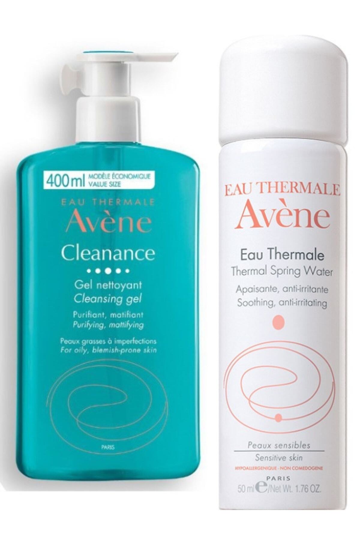 Avene Cleanance Yüz Ve Vücut Temizleme Jeli 400 Ml - Termal Su 50 Ml