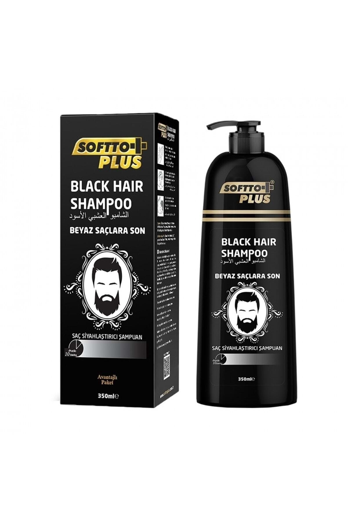 Softto Plus Keyonline Black Hair Saç Siyahlaştırıcı Ve Canlandırıcı Şampuan 350 --ml
