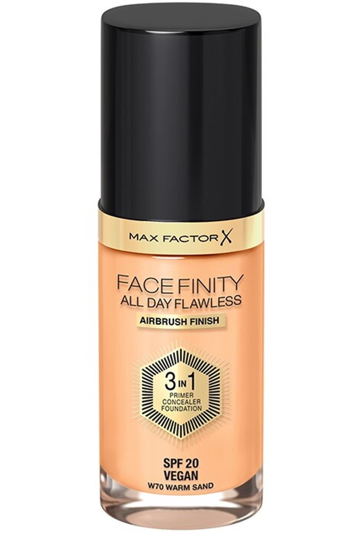Max Factor Facefinity 3ü 1 Arada Kalıcı Fondöten 70 Warm Sand