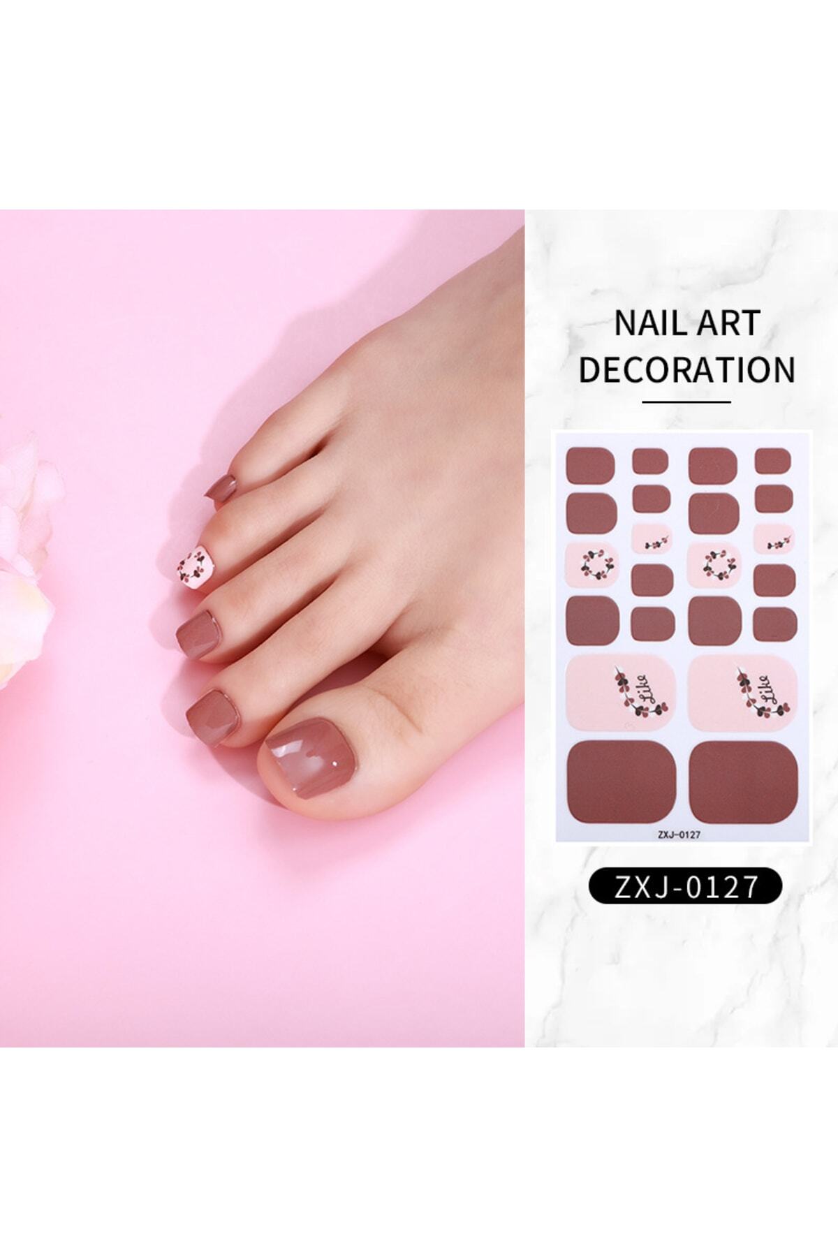 Ocean Tırnak Oje Sticker, Tırnak Dövmesi, Kolay Uygulanabilir, 22'li Nail Art Set