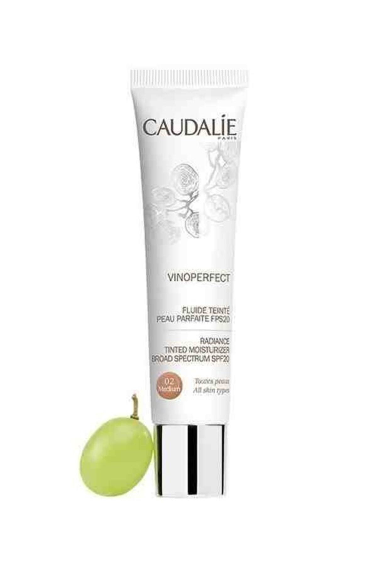 Caudalie Yağ Içermeyen Renkli Nemlendirici - Tinted Moisturizer Fluid Spf 20 Medium 40 ml 3522930001645