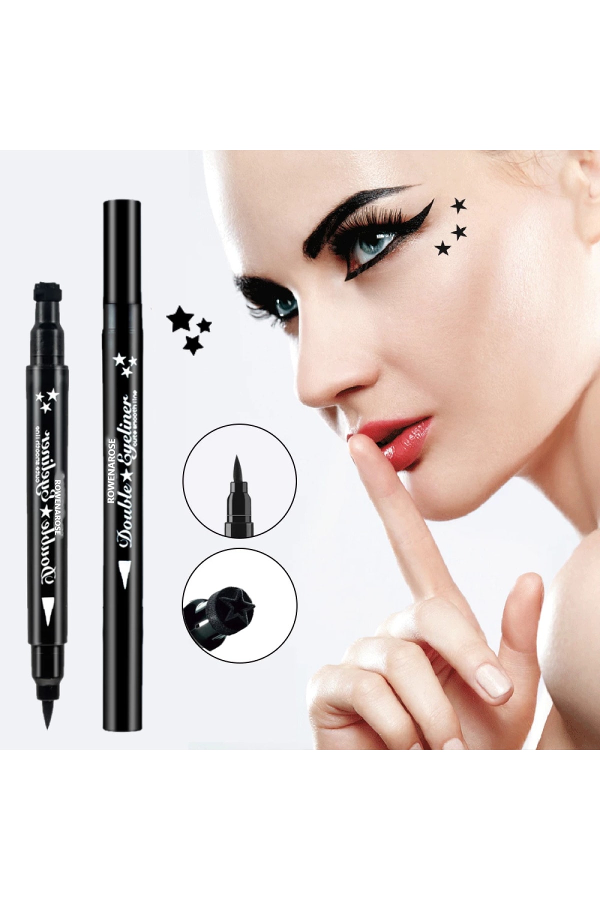 ROWENAROSE Çift Taraflı Yıldız Desenli Kalem Eyeliner