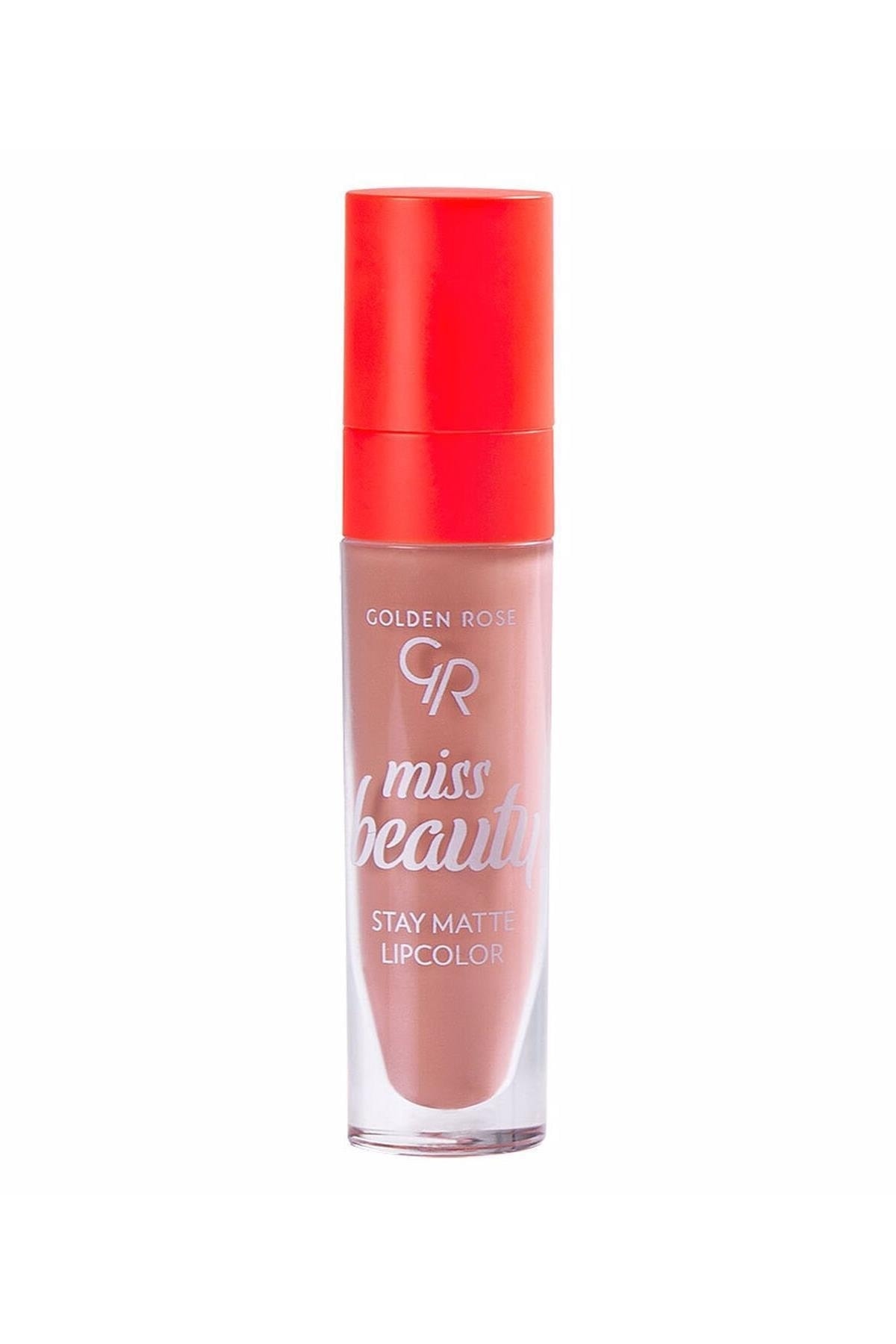 Golden Rose Miss Beauty Stay Matte Ruj No.01 Blush Nude