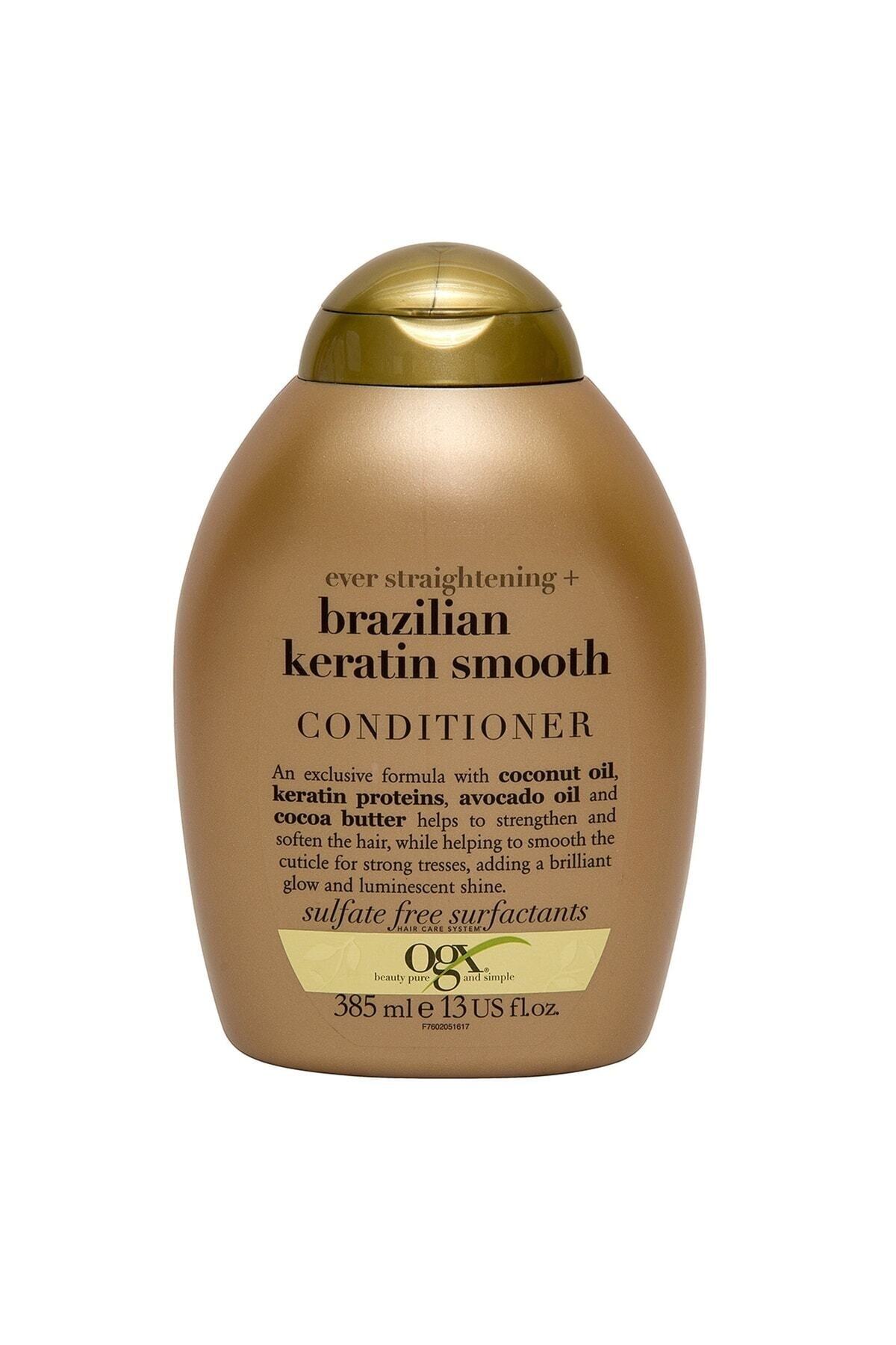 OGX Brazilian Keratin Düzleştirici Ve Besleyici Smooth Bakım Kremi 385**ml