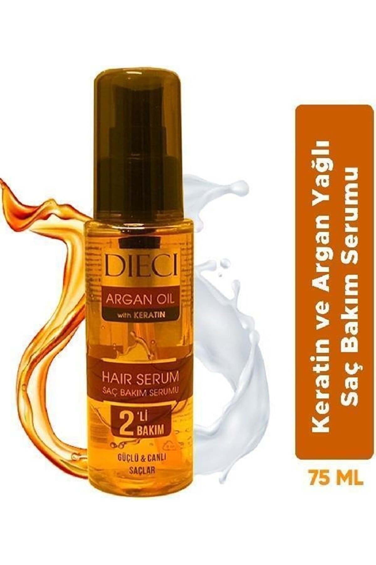 Dieci Dıecı Saç Bakım Serumu 75 ml Argan OiL Keratin bakım yağı