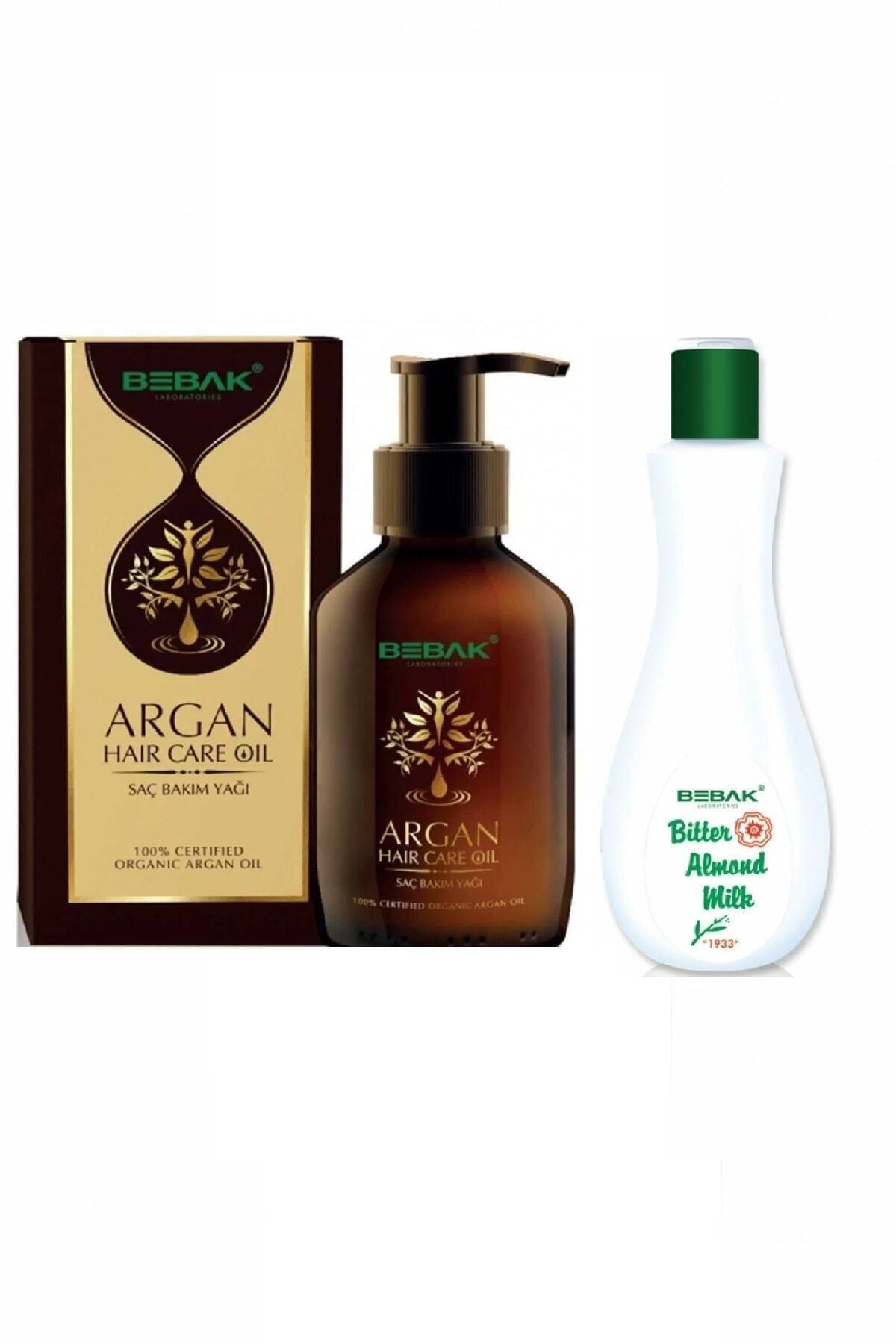 Bebak Argan Sac Bakim Yagi 100 ml Acı Badem Sütü 120 ml
