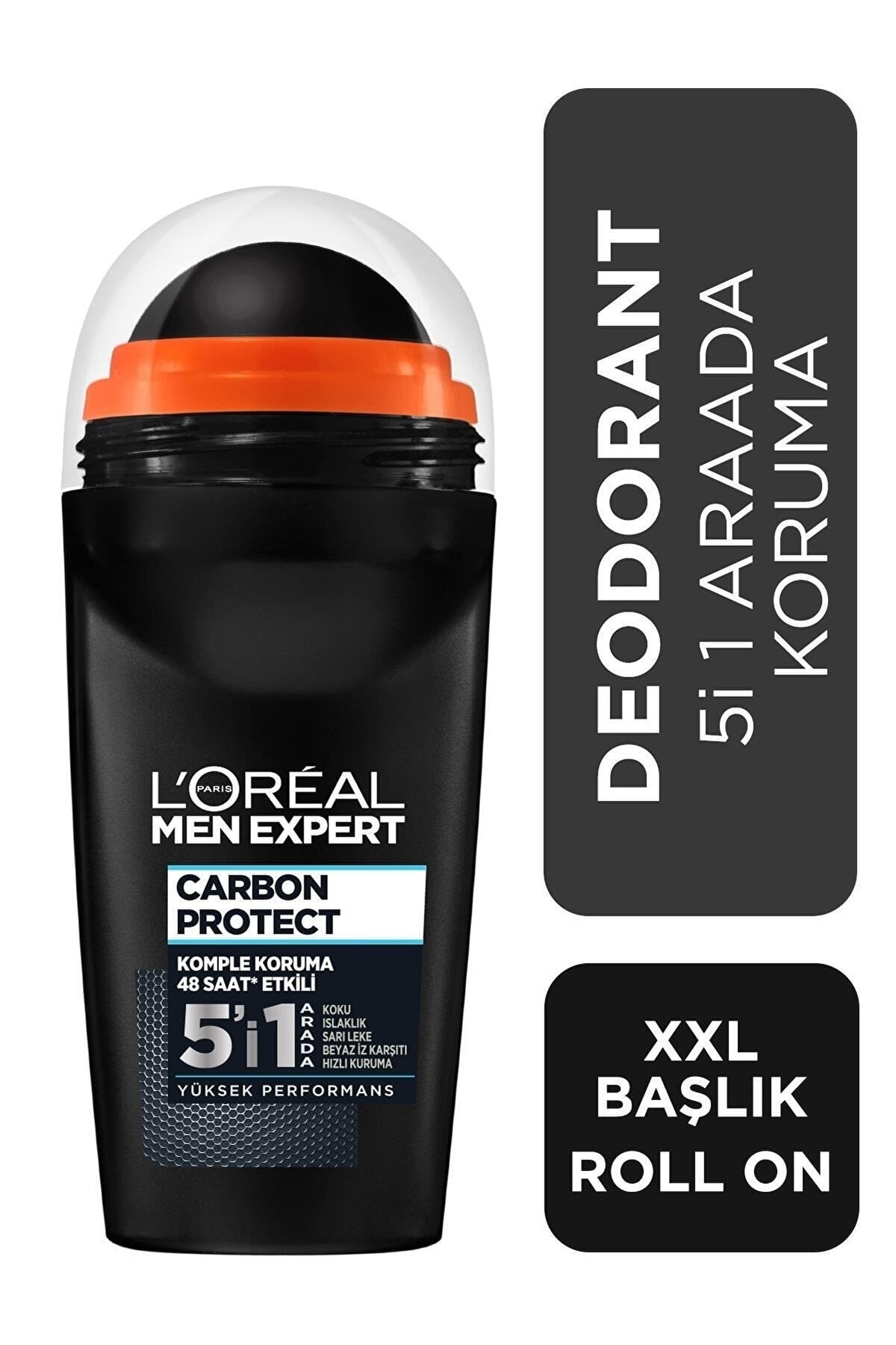 L'Oreal Paris Süper Carbon Protect Anti Perspirant 5'i 1 Arada Erkek Roll On 50..ml
