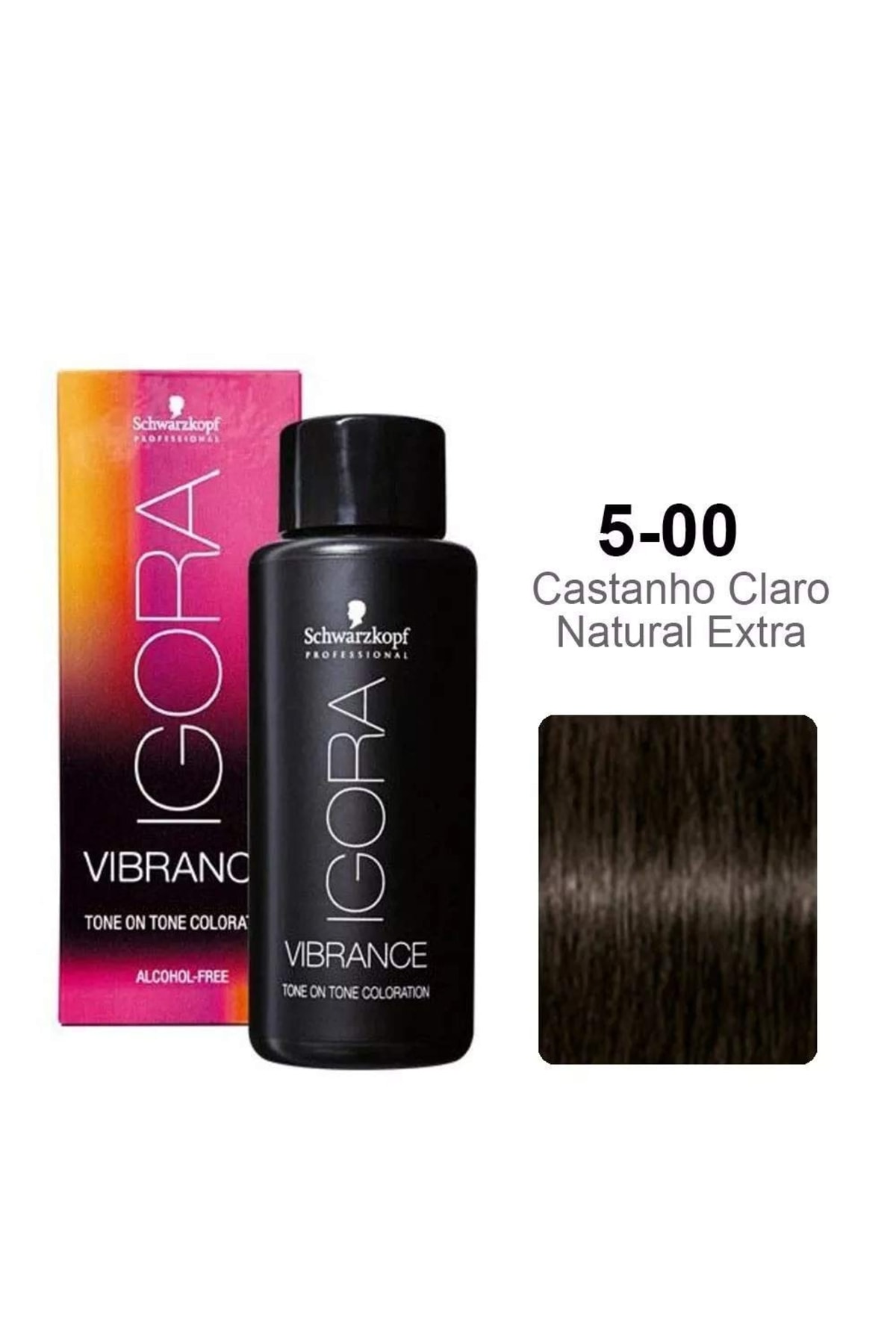 Schwarzkopf Igora Vibrance 5-00 Natural Light Brown Tonner Ammonia Free Hair Color