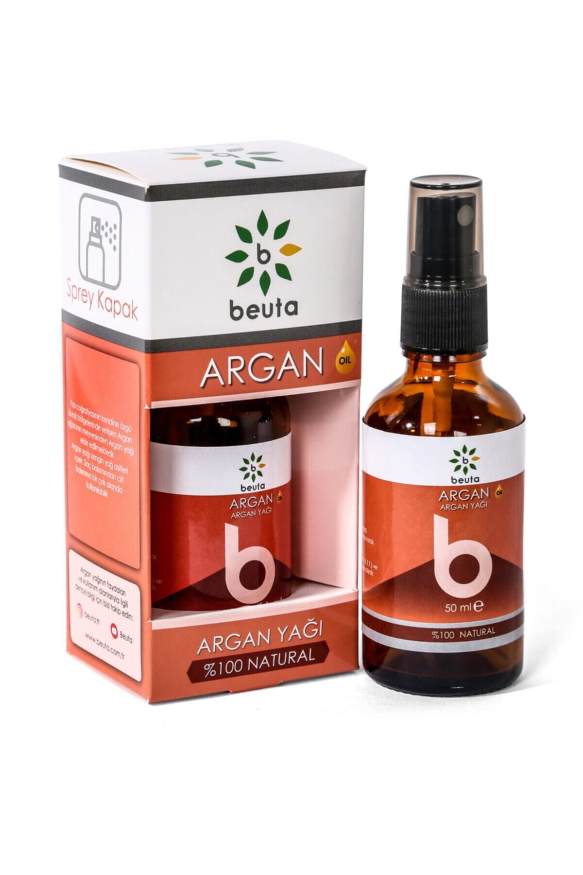 Beuta Argan Yağı % 100 Doğal 50 ml - Sprey Kapak