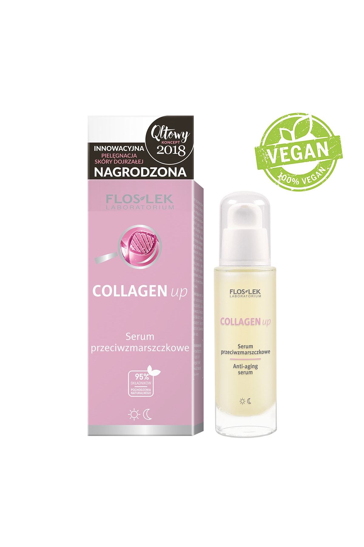 Floslek Kolajen Içerikli Kırışıklık Karşıtı, Yoğun Nem Veren, Çizgi Açıcı Bakım Serumu 30ml