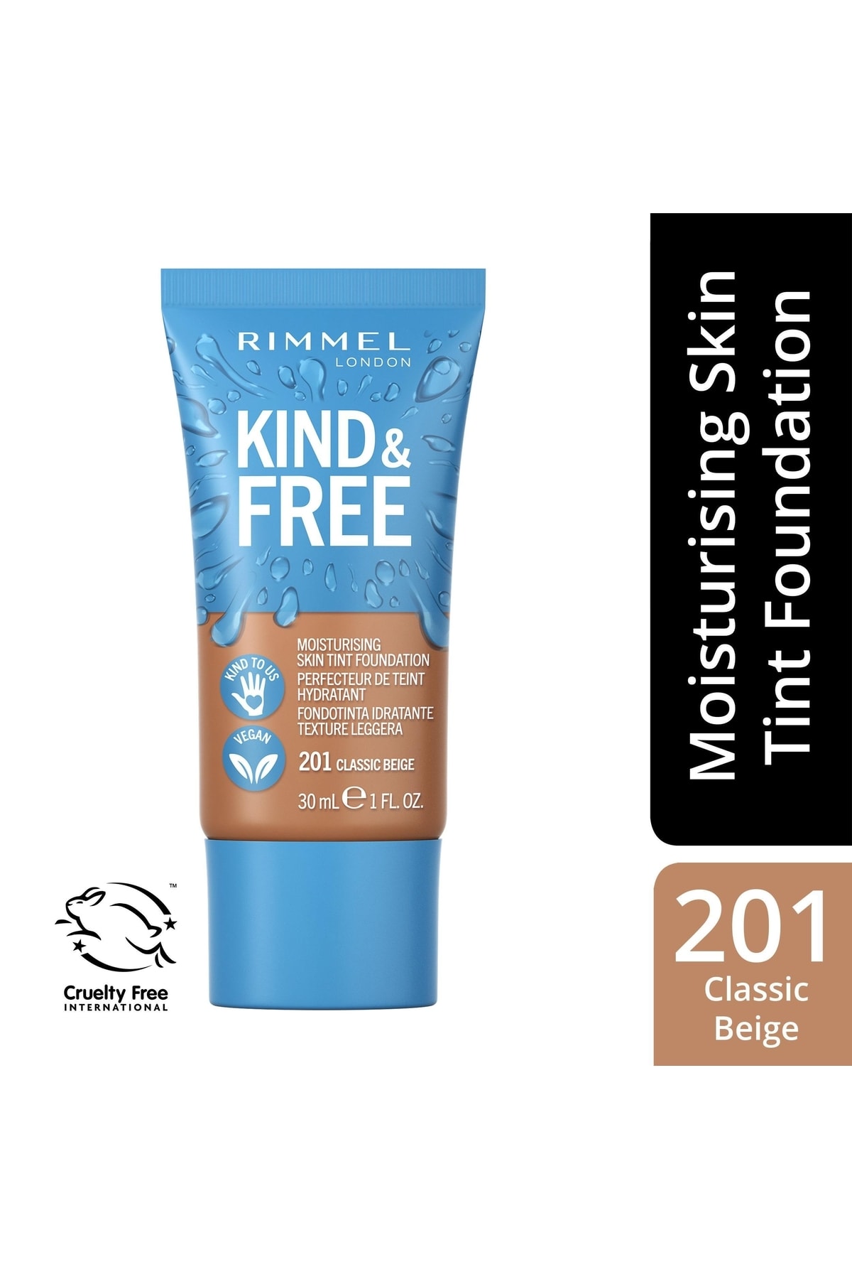 RIMMEL LONDON Fondöten Kind Free Foundation Clasic Beige No:201