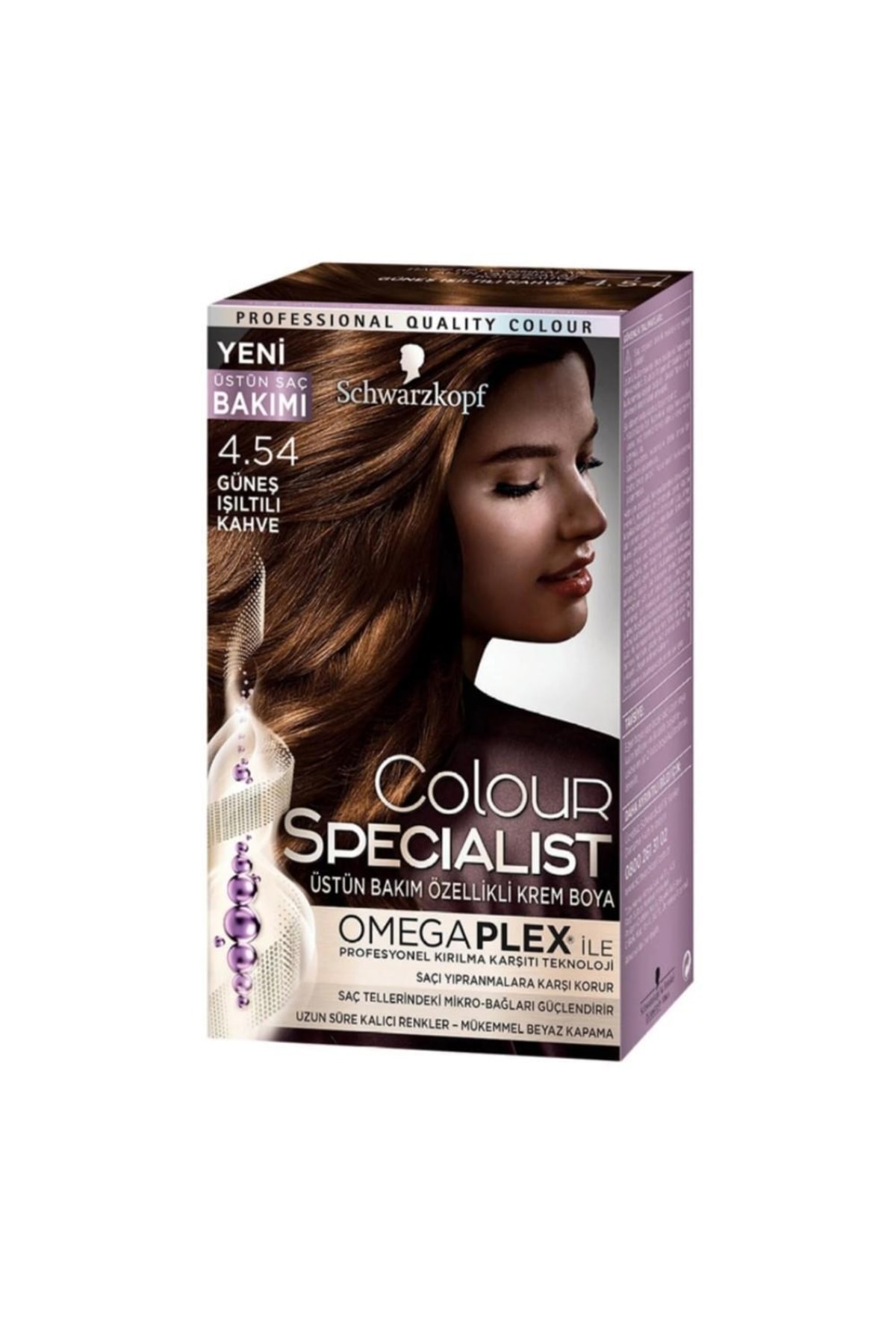 Schwarzkopf Colour Specialist Saç Boyası 4-54 Güneş Işıltılı Kahve 150 Ml