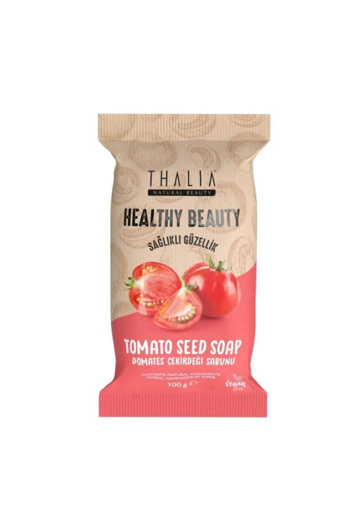 Thalia Yaşlanma Önlemeye Yardımcı Healthy&beauty Domates Çekirdeği Özlü Doğal Katı Sabun- 100 gr