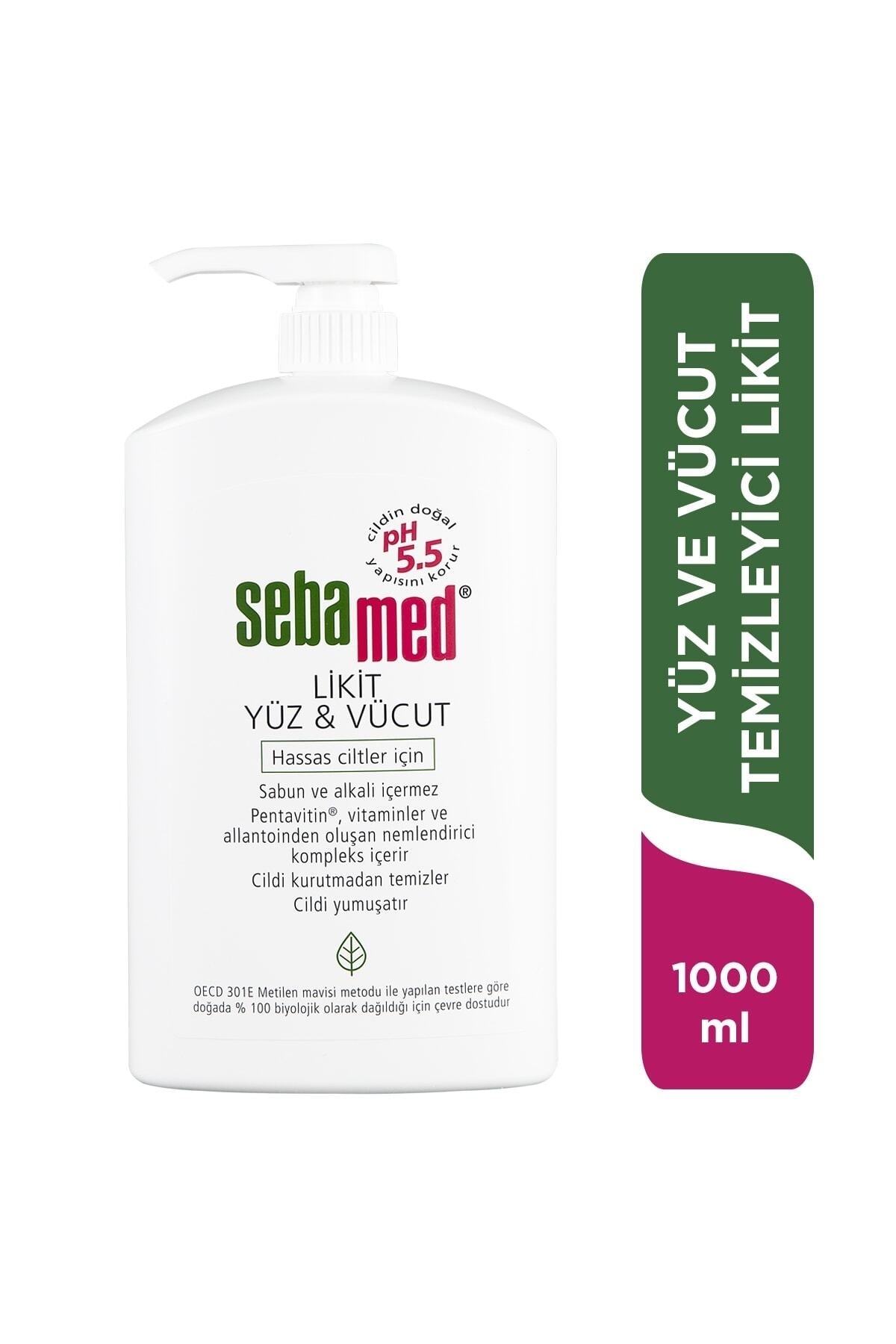 Sebamed Ruya Likit Yüz & Vücut Temizleme Jeli 1000ml