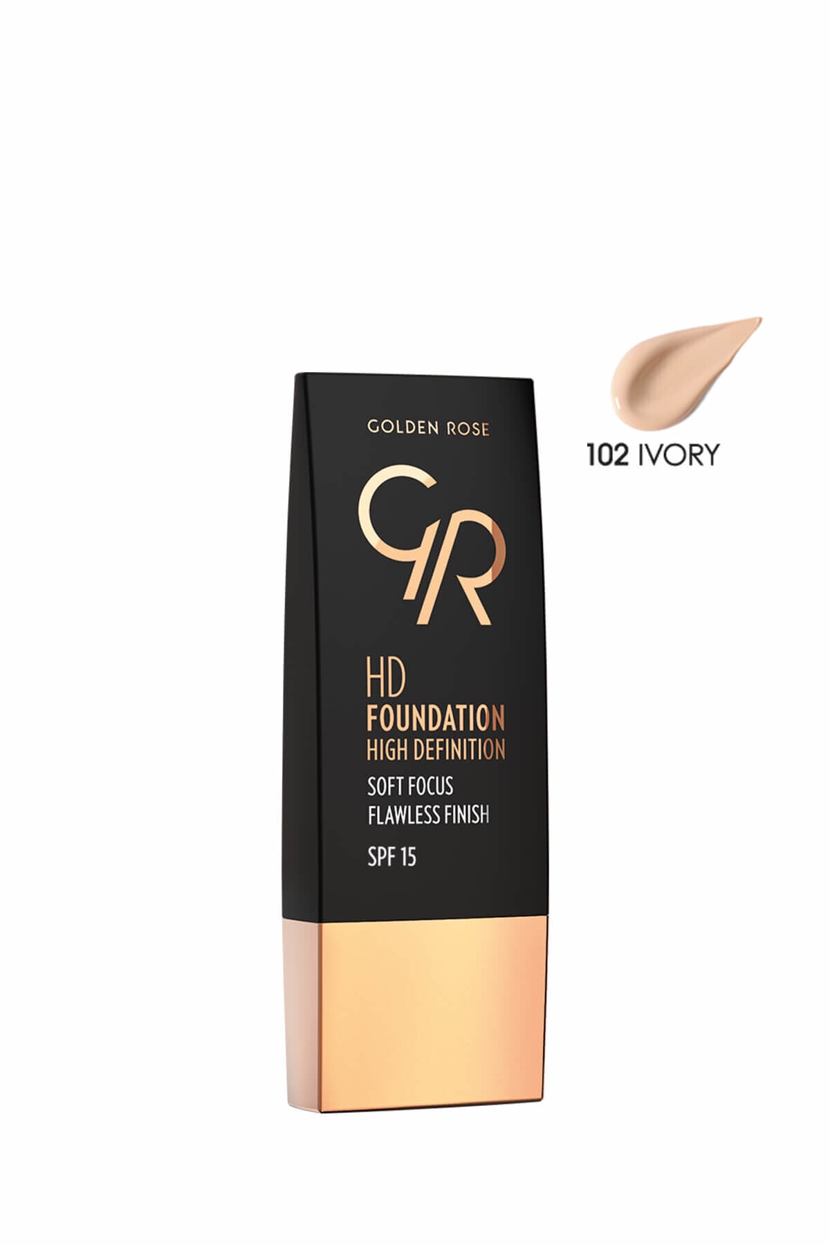 Golden Rose Fondöten - HD Foundation High Definition 102 Ivory 8691190832520