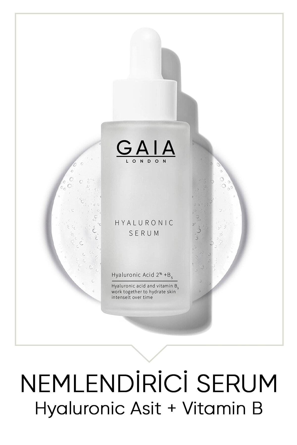 Gaia London Yoğun Nemlendirici Bakım Serumu (HYALURONİC ACİD %2 B5) Tüm Cilt Tipleri Için Hyaluronıc Serum 50ml.