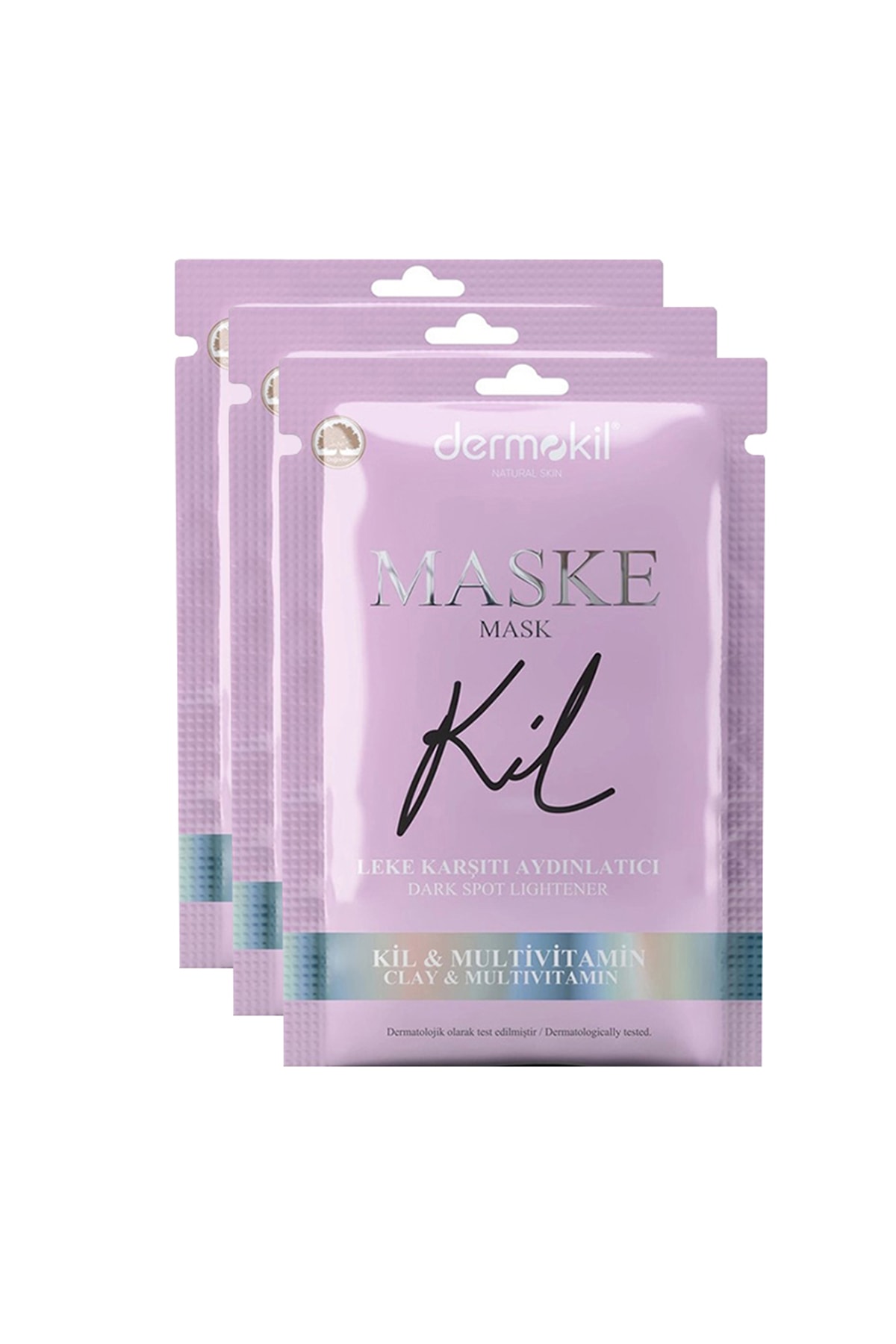Dermokil Leke Karşıtı Aydınlatıcı Yüz Maskesi 15 ml x 3 Adet