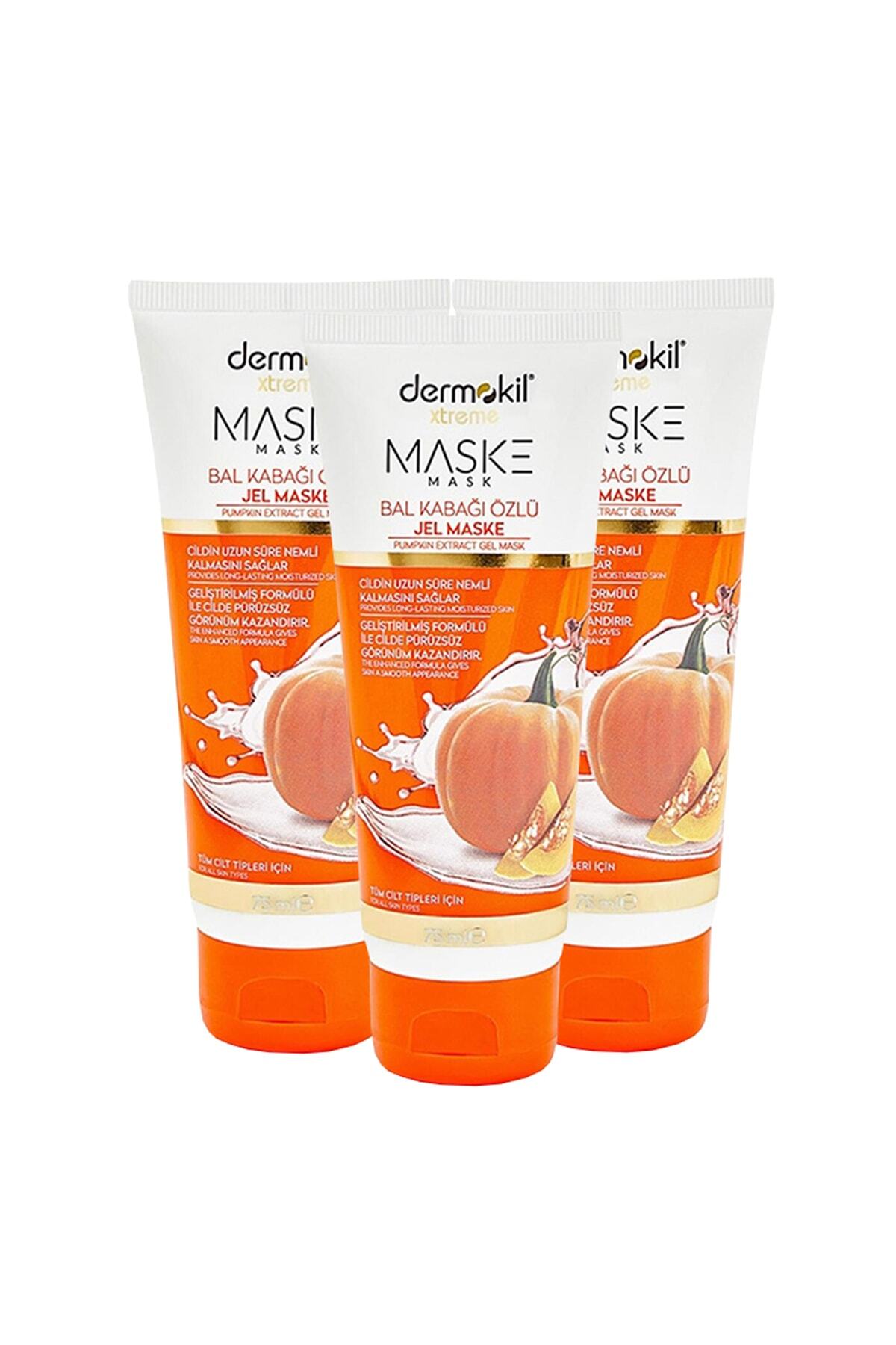 Dermokil Bal Kabağı Özlü Jel Yüz Maskesi 75 ml X 3 Adet