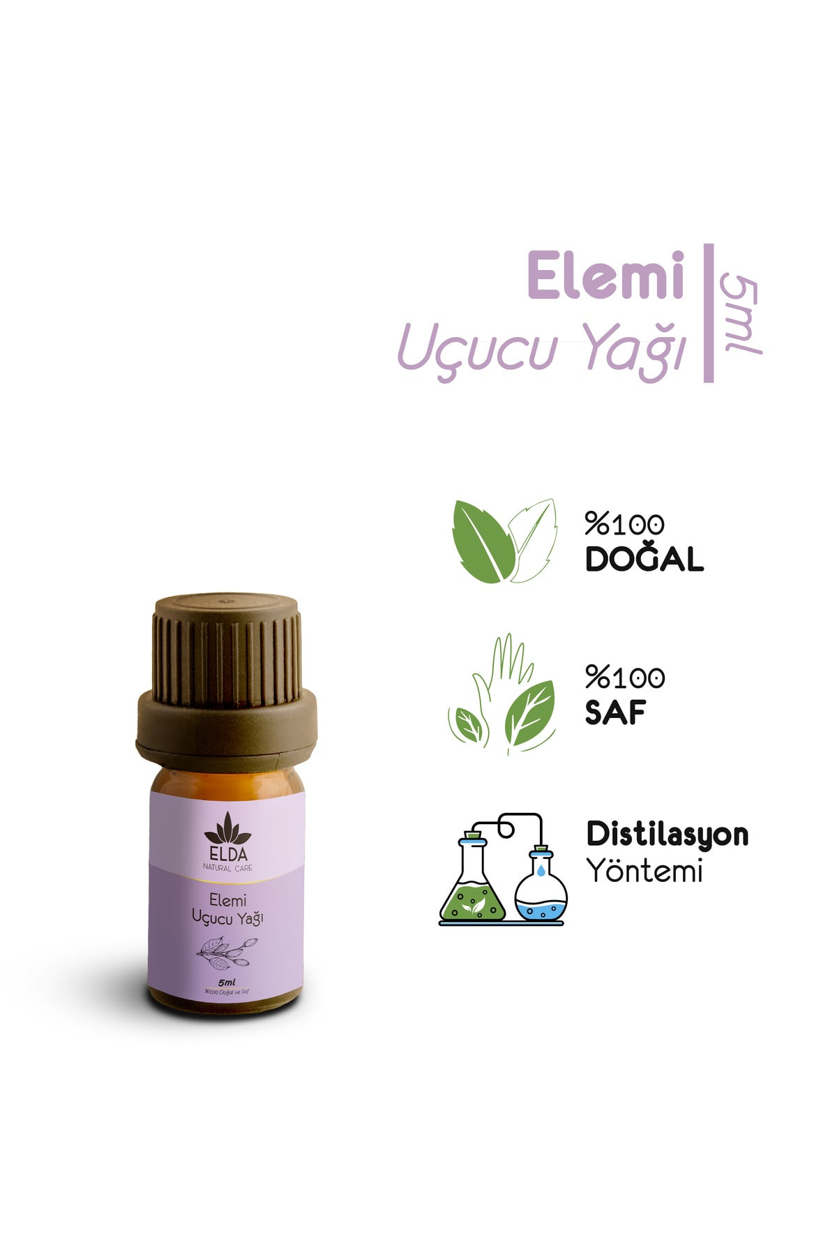 EldaNaturalcare Elemi Uçucu Yağı 5ml