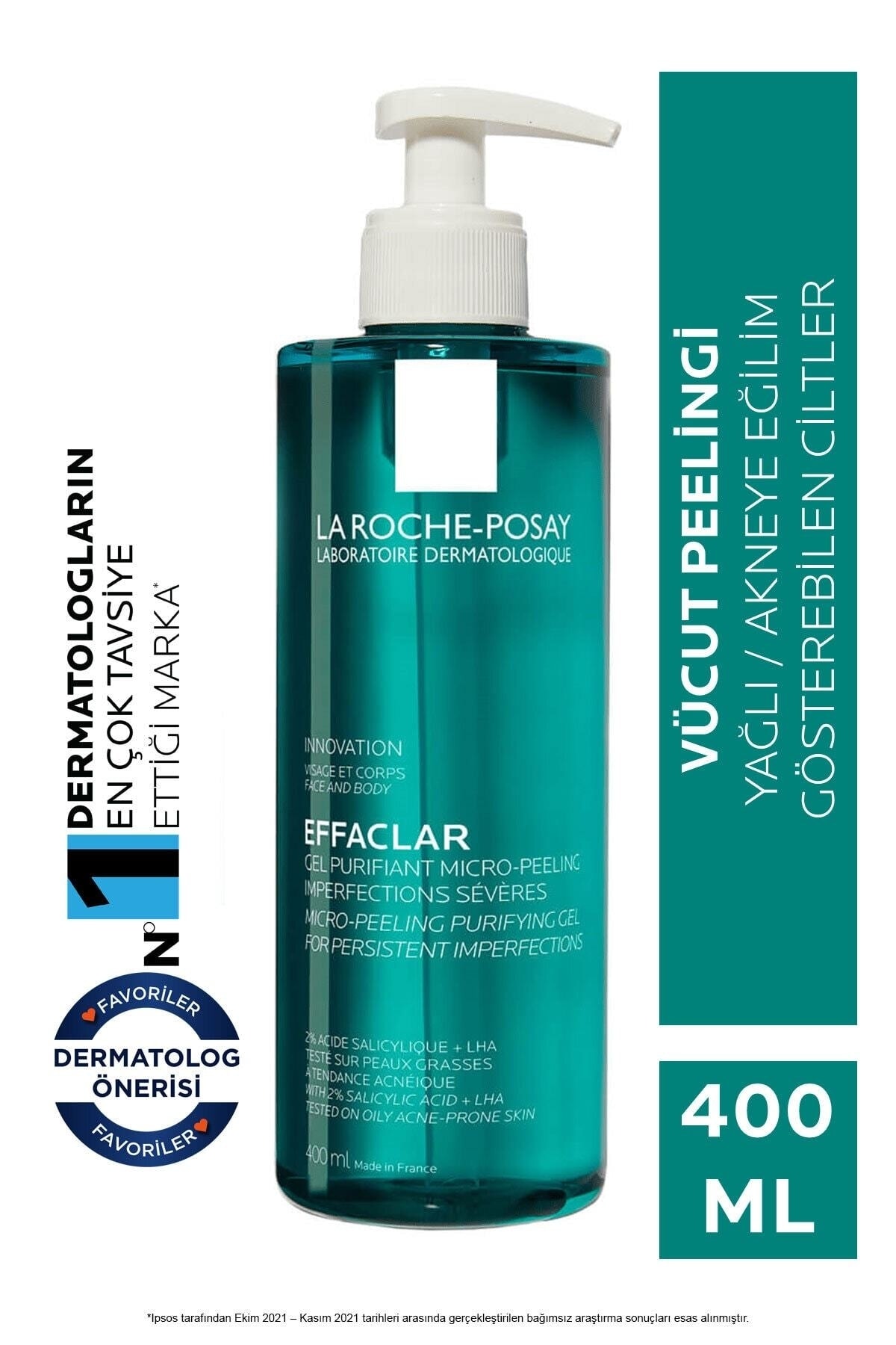 La Roche Posay Effaclar Mikro-peeling Arındırıcı Jel 400 Ml- Akneye Eğilim Gösteren Ciltler 3337875708289