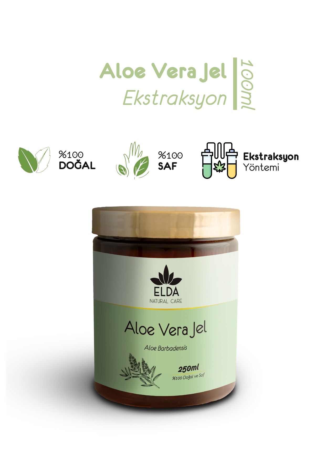 EldaNaturalcare Aloe Vera Jel 250ml