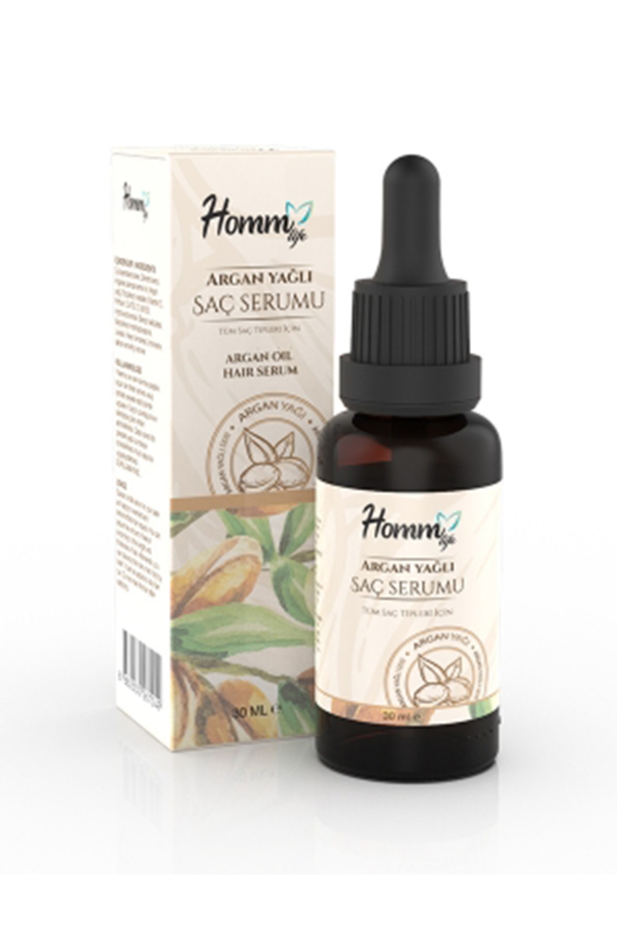 Homm Bitkisel Homm Life Kuru Ve Yıpranmış Saçlar Için Argan Yağlı Saç Serumu Arganyaglıserum30ml