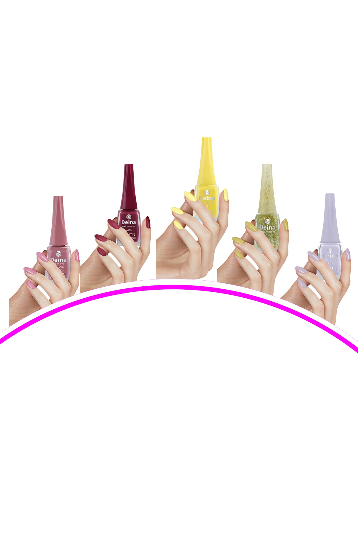 Deina 5 Adet Keratinli Besleyici Oje 14 Ml Set-3
