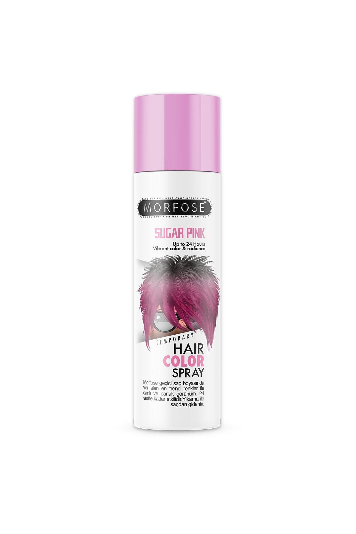Morfose Mech 24 Saate Kadar Etkili Pembe Renkli Saç Spreyi Sugar Pink 150 ml
