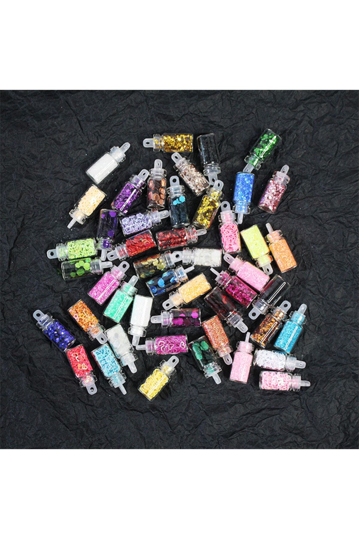 Beauty Box Mix Stiller Nail Art Tırnak Süsleme Sim Set Kalıcı Oje Protez Tırnak Süsleme Göz Makyajı