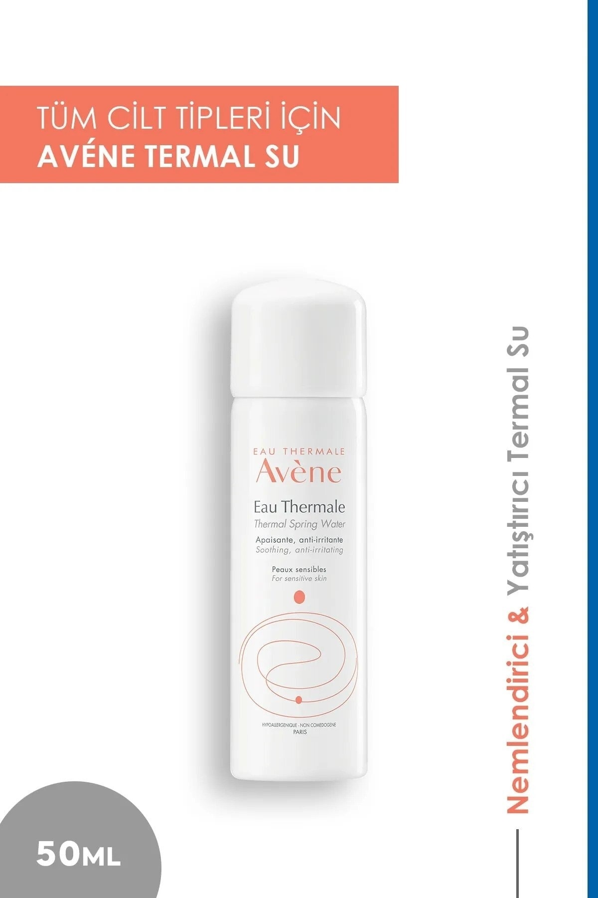 Avene Termal Su - Cildin Ferahlamasına Yardımcı Ve Makyaj Sabitleyici Termal Su 50 Ml