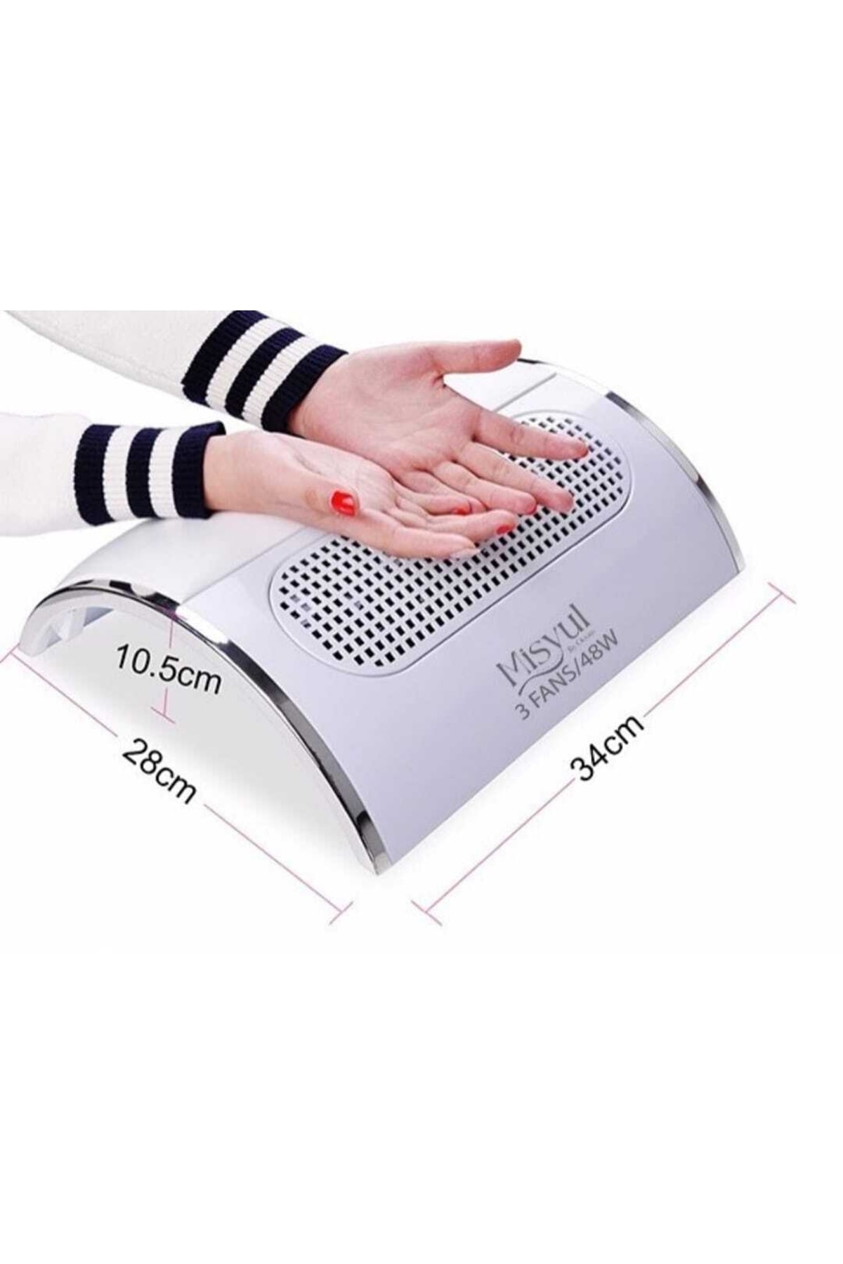 Pink world Protez Tırnak Toz Toplama Cihazı [3motorlu 48w] 2adet Toz Torba