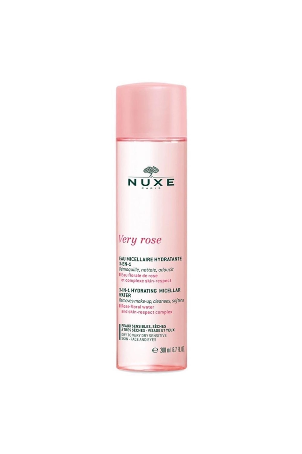 Nuxe Very Rose Kuru Ciltlere Özel Nemlendirici Micellar Makyaj Temizleyici Su 200 ml