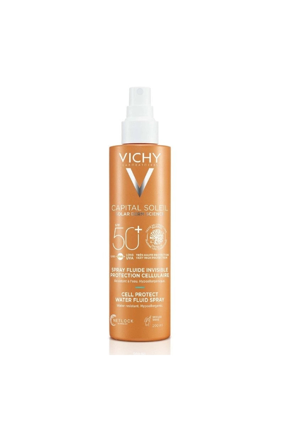 Vichy Capital Soleil Spf50 - Probiyotik, Hyaluronik Asit Ve Volkanik Suyu Içeren Yüz Ve Vücut Spreyi 200ml