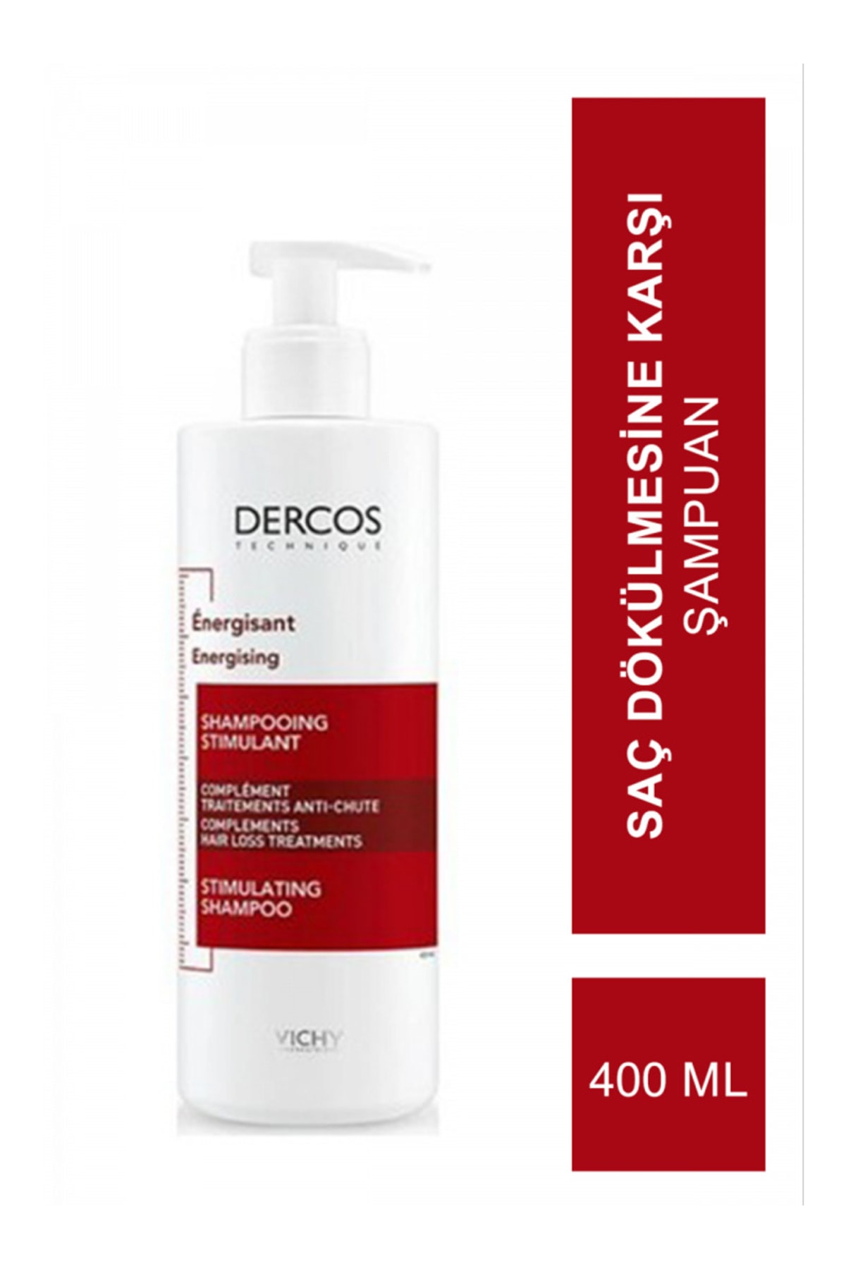 Vichy Dercos Energising B5 Ve B6 Vitaminlerini Içeren Saç Dökülmesine Karşı Şampuan 200 Ml