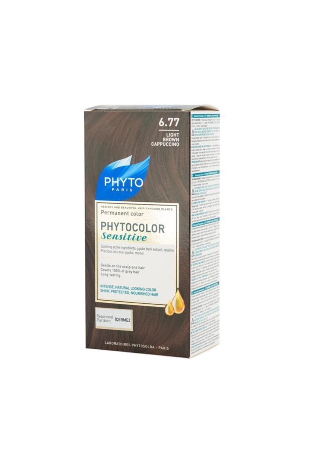 Phyto Bitkisel Saç Boyası - Phytocolor Sensitive 6.77 Açık Cappucino Kestane