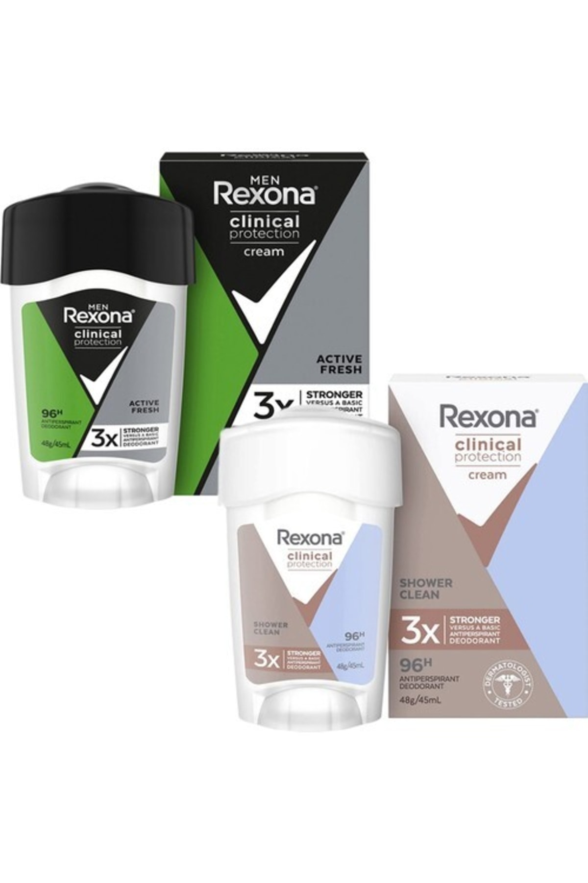 Rexona Clinical Protection Kadın Ve Erkek Stick Deodorant 45ml 2'li Set
