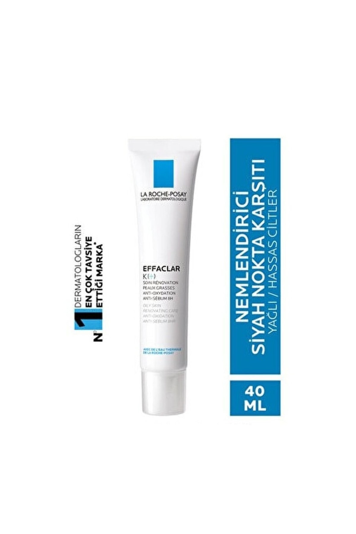La Roche Posay Effaclar K (+) - Yağlı Ve Düzensiz Ciltler Için Siyah Nokta Karşıtı Yüz Bakım Kremi 40 Ml