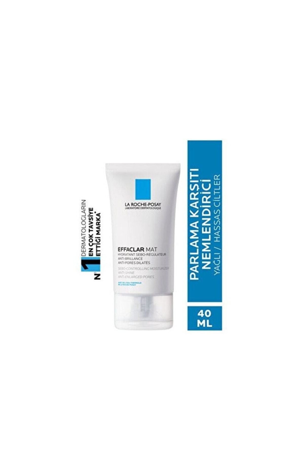 La Roche Posay Effaclar Mat-yağlı Ve Hassas Ciltler Için Parlama Karşıtı Nemlendirici, Matlaştırıcı Yüz Kremi 40 Ml