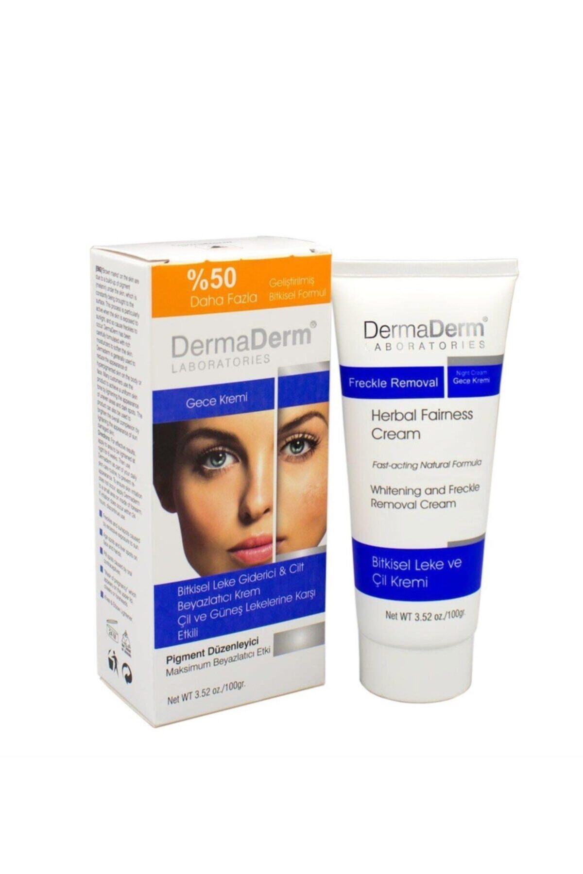 DermaDerm Gece Kremi Çil Ve Güneş Lekelerine Karşı Etkili Krem