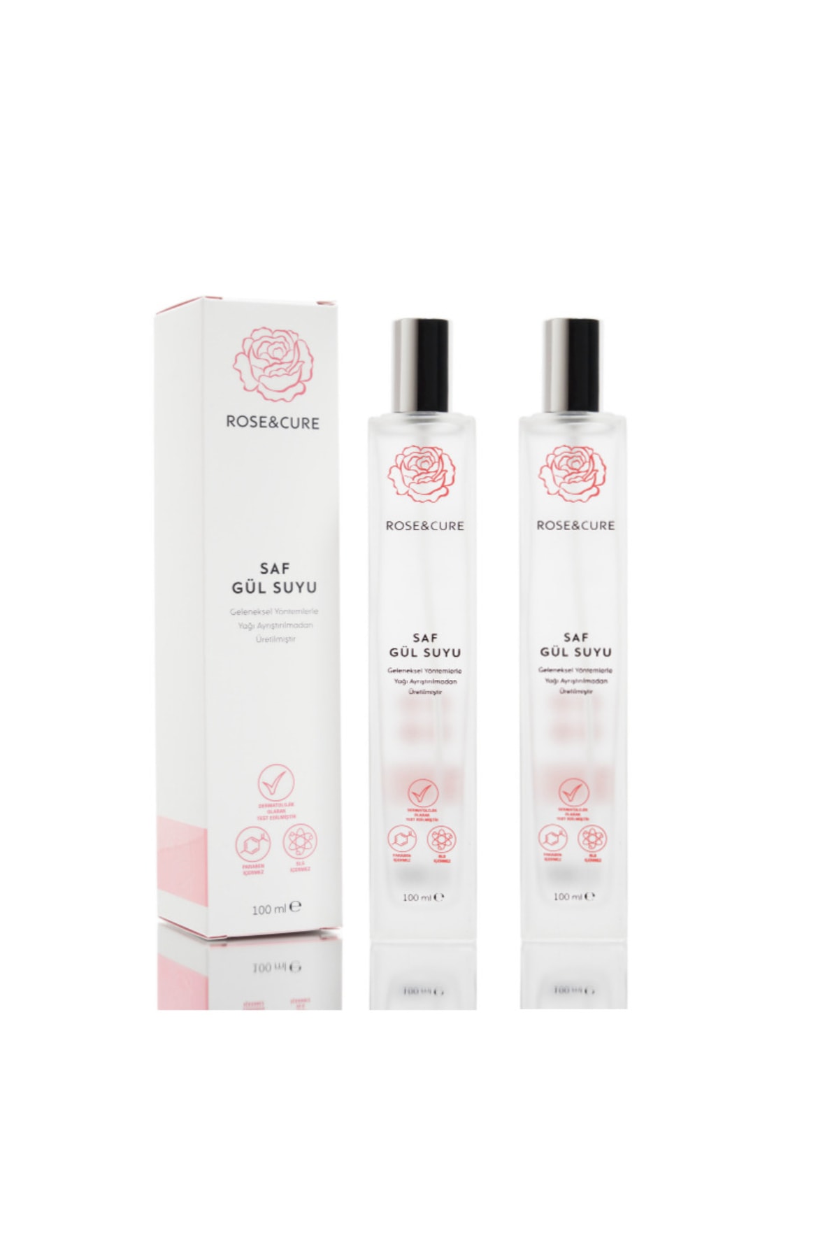 Rose and Cure Saf Gül Suyu - Home Set