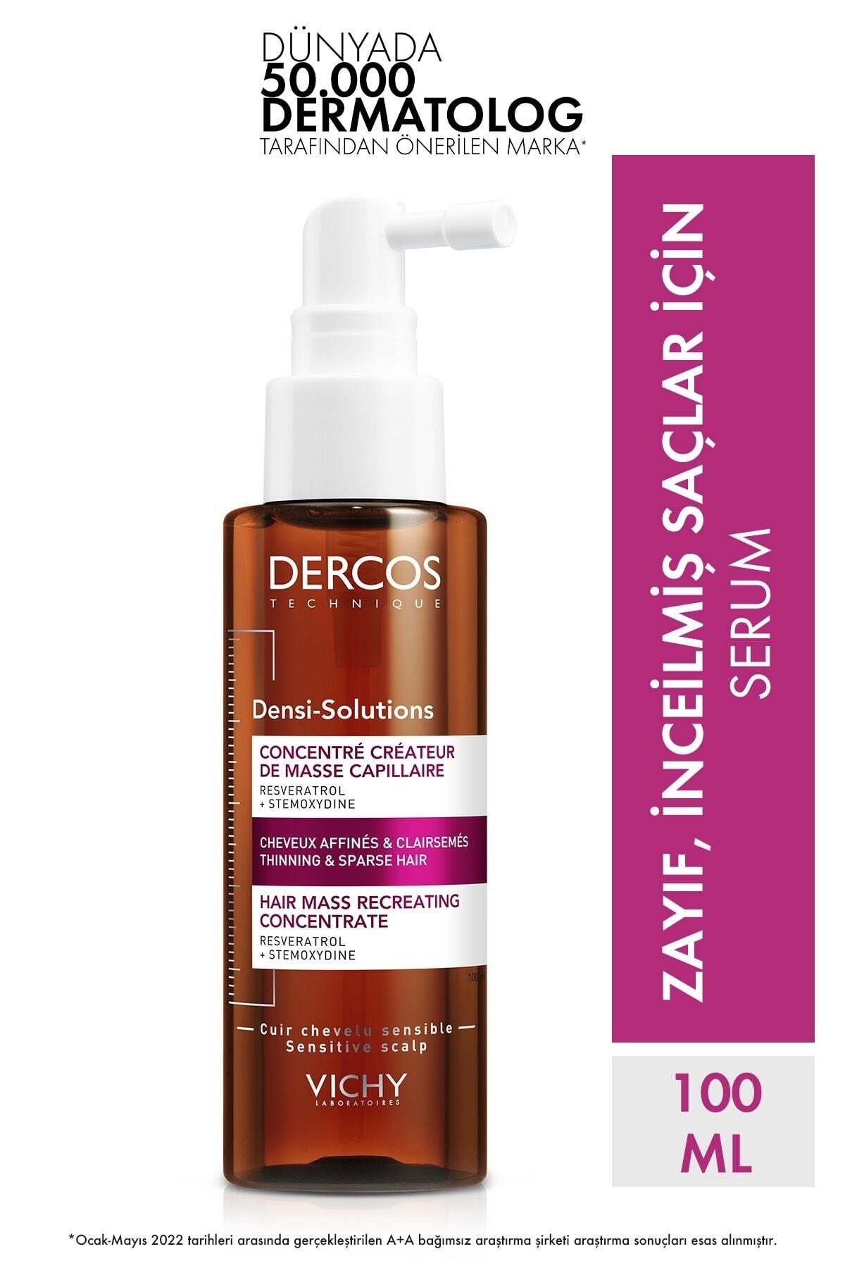 Vichy Güçlü Ve Hacimli Saçlara Için Dercos Densi Solutions Saç Dolgunlaştırıcı Serum 100 ml