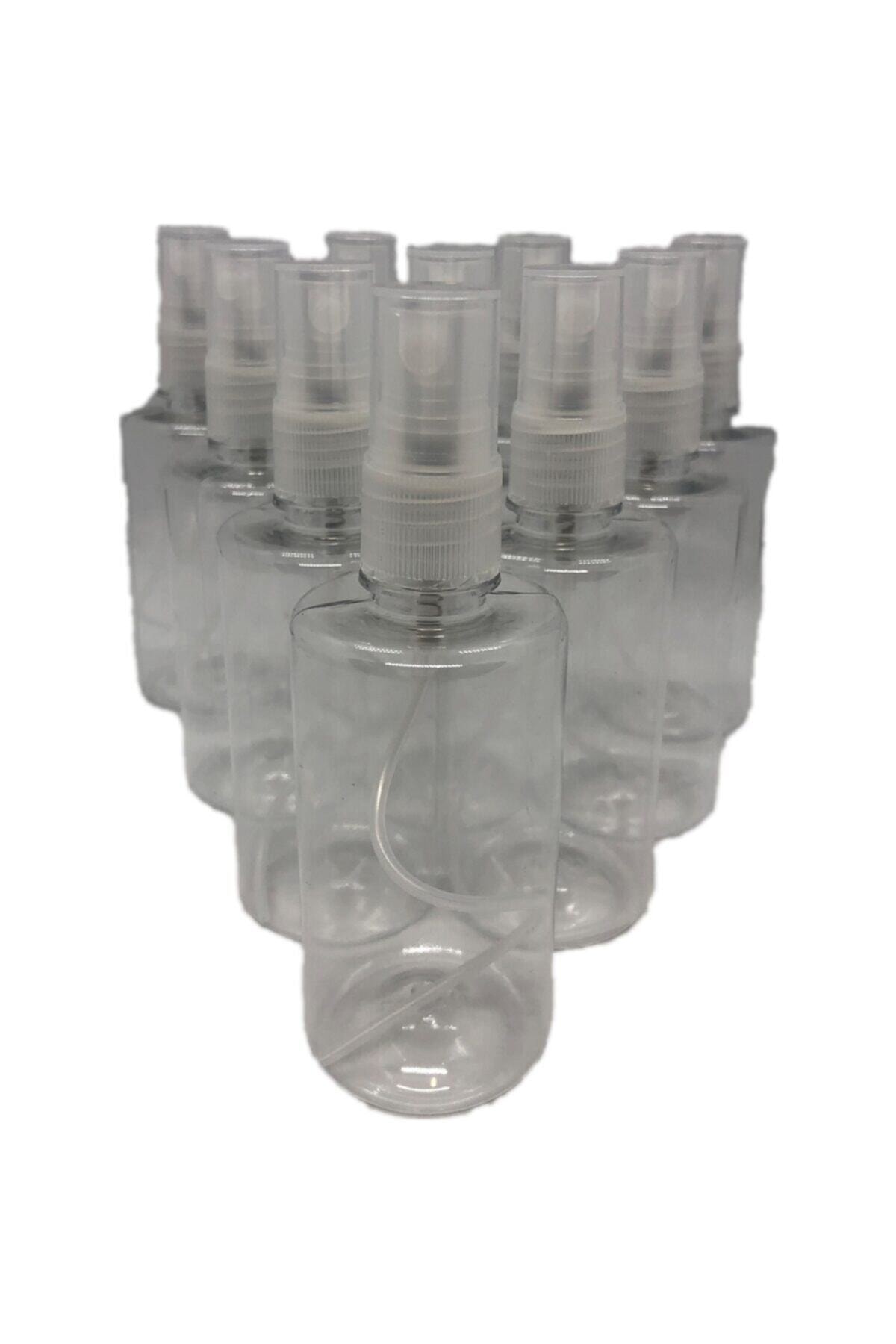 DASQUA Kolonya Ve Dezenfektan Için Boş Pet Şişe + Sprey 5 Li 100 Ml