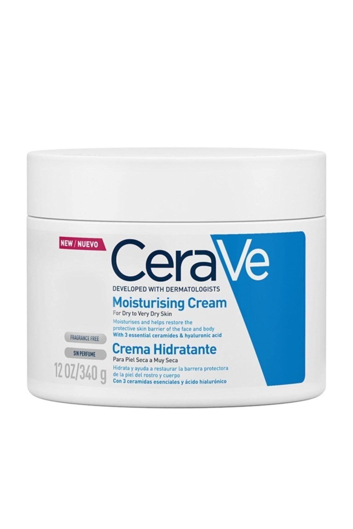 CeraVe Parfüm Içermeyen Kuru Ciltler Için Zengin, Yağsız Yüz Ve Yücut Nemlendiricisi 340 Gr.