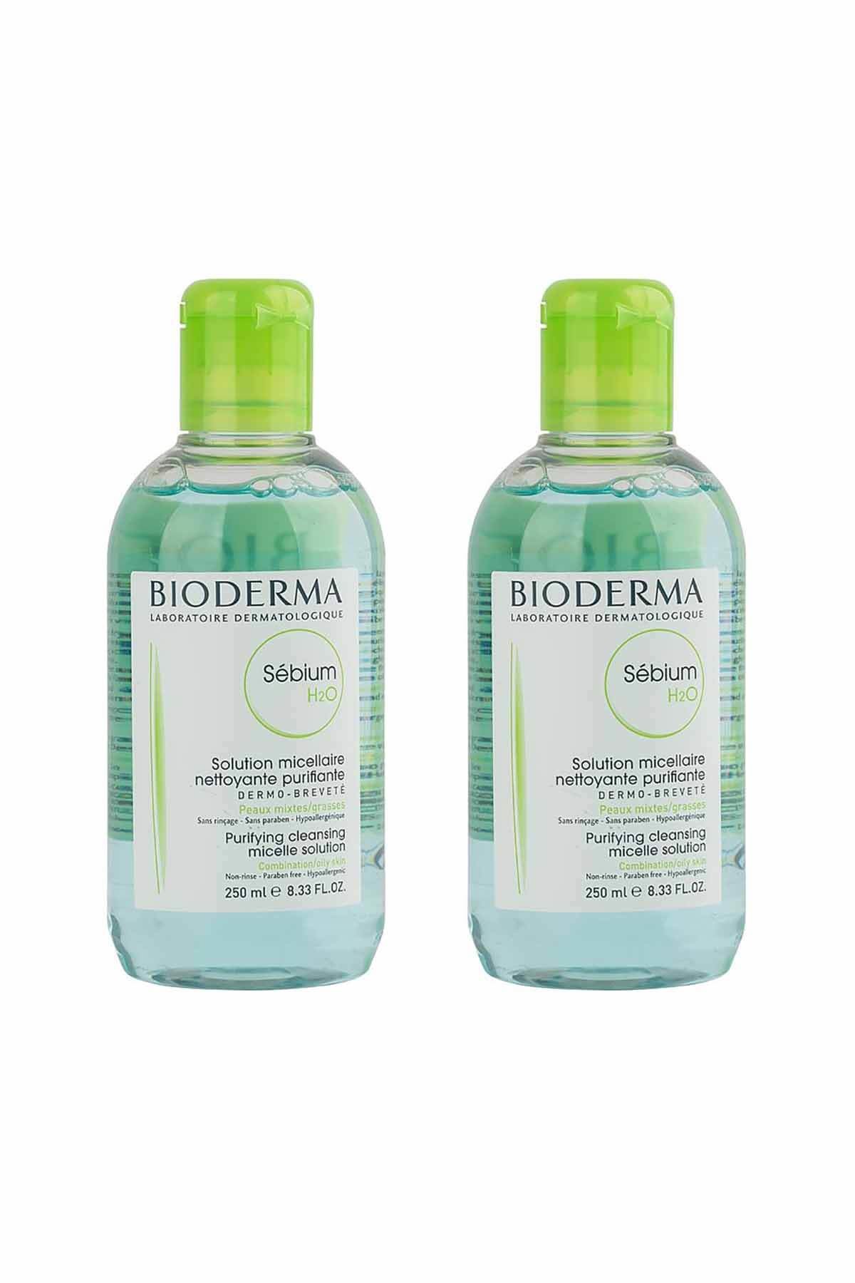 Bioderma Karma ve Yağlı Ciltler için 2'li Temizleyici Set - Sebium H2O 250 ml x2 8699956512310